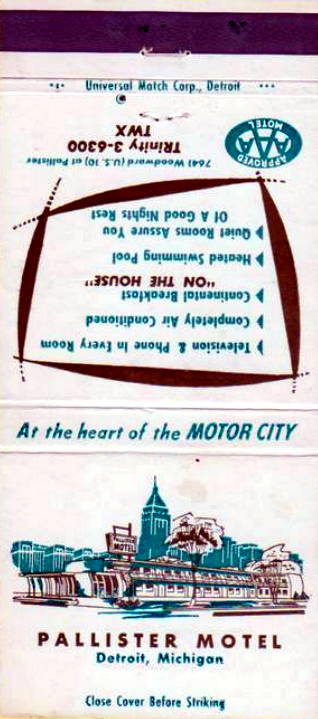 Pallister Motel - Old Postcard And Promos (newer photo)